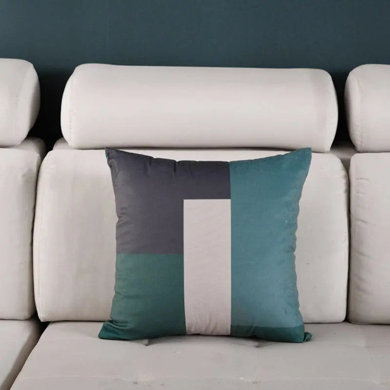 Housse de Coussin Luxe Design NORDIC Stitching green-45X45cm covercore