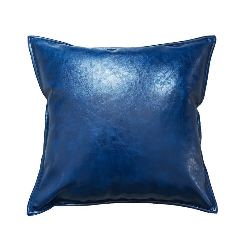 Housse de Coussin Luxe PU ENIRO Royal Blue-60x60cm