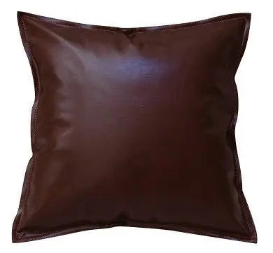 Housse de Coussin Luxe PU ENIRO Brown-55x55cm