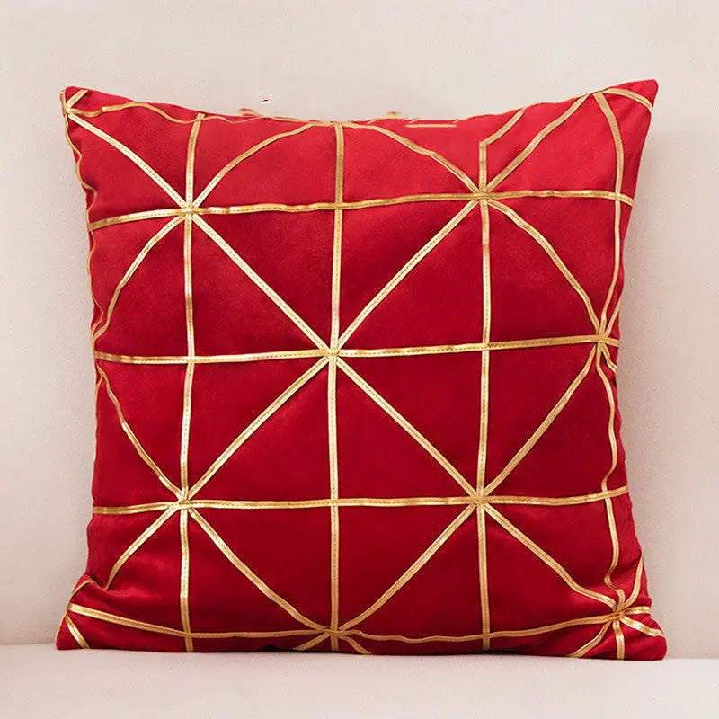 Housse de Coussin Luxe Velours SAVIRA Red