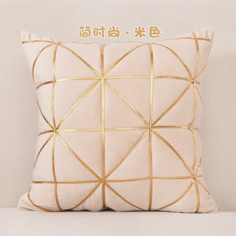 Housse de Coussin Luxe Velours SAVIRA off white
