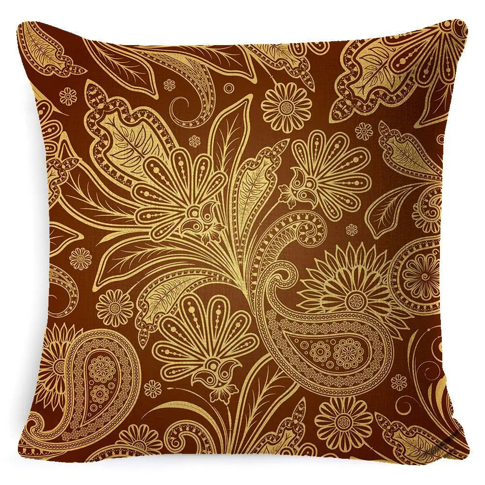 Housse de Coussin Mandala Rétro BOHO Style 10-45x 45 Pillowcase