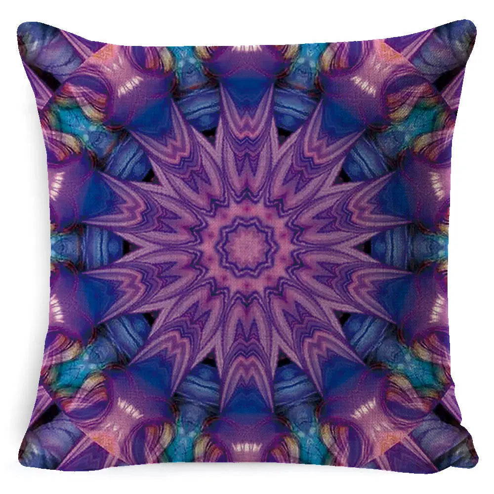 Housse de Coussin Mandala Rétro BOHO Style 13-45x45 Pillowcase Pillow Core
