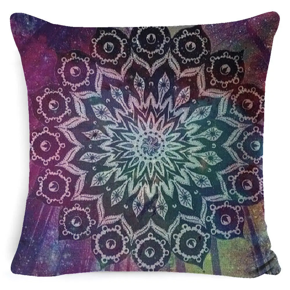 Housse de Coussin Mandala Rétro BOHO Style 16-45x 45 Pillowcase