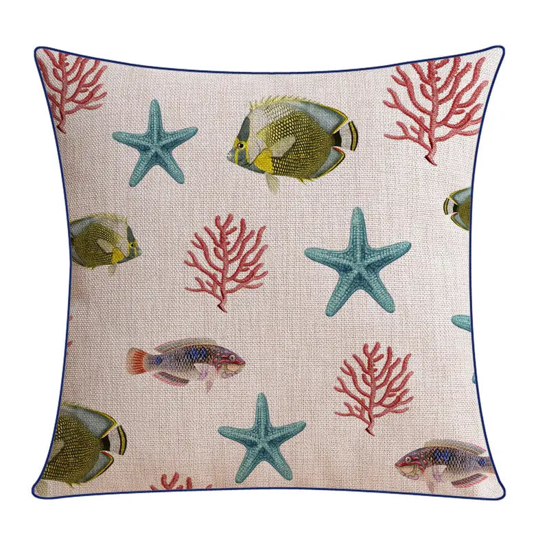 Housse de Coussin Marine ETOILE XH0081-45X45cm Without Core