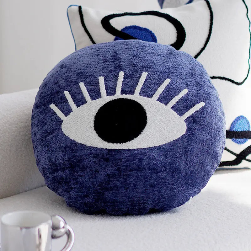 Housse de Coussin Modern Luxe GALAXY Pillowcase-Blue Rounded Eyes 45cm