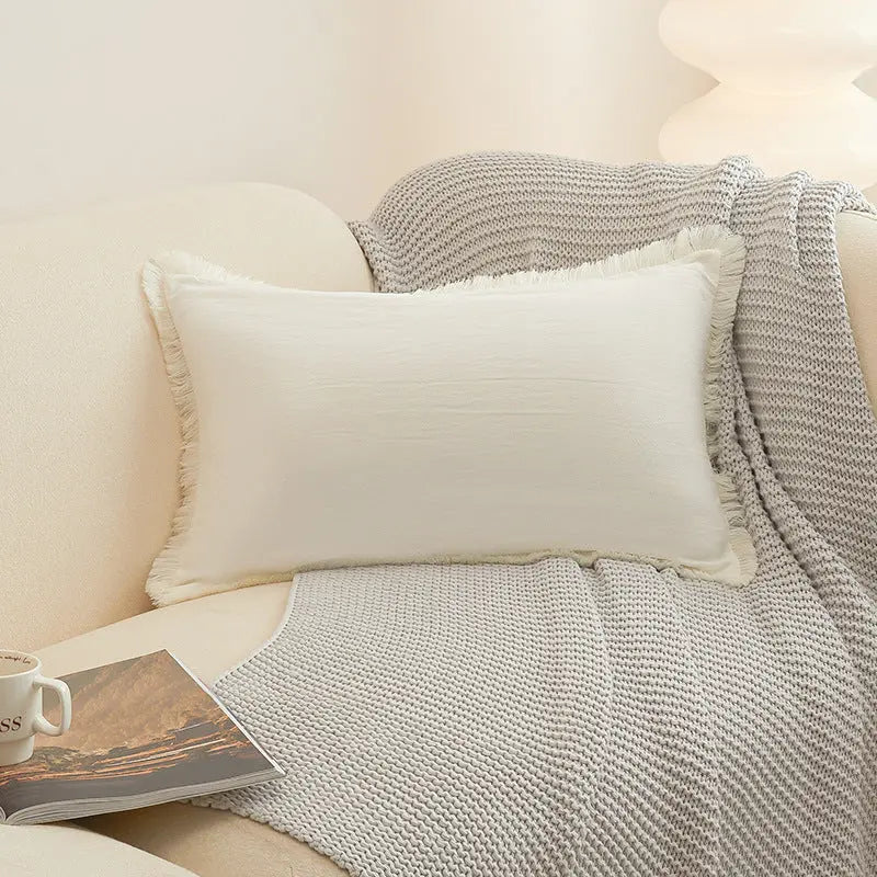 Housse de Coussin Moderne Alora White-45X45cm