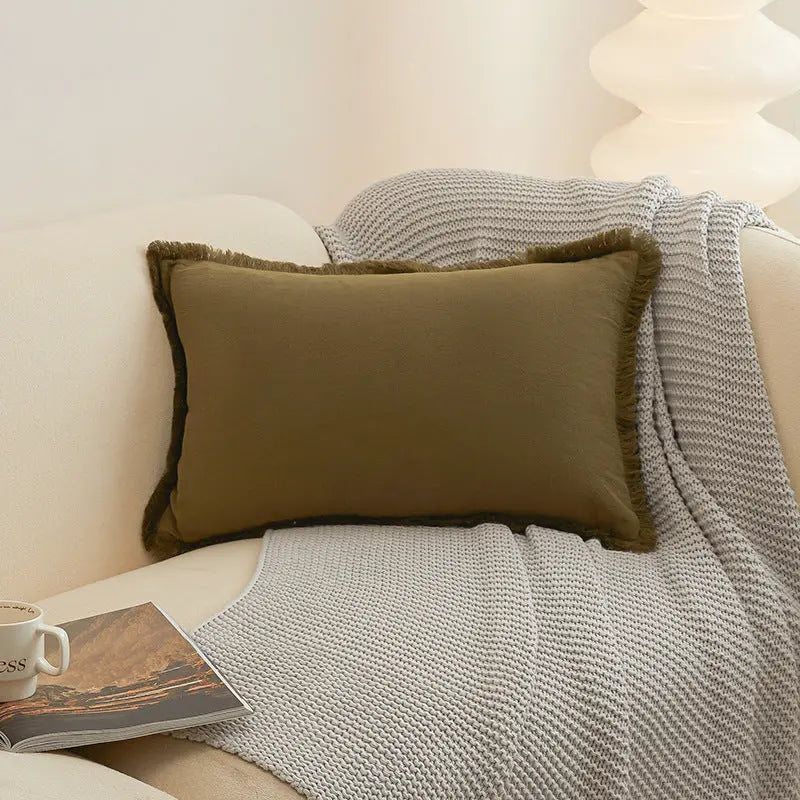 Housse de Coussin Moderne Alora Moss Green-45X45cm