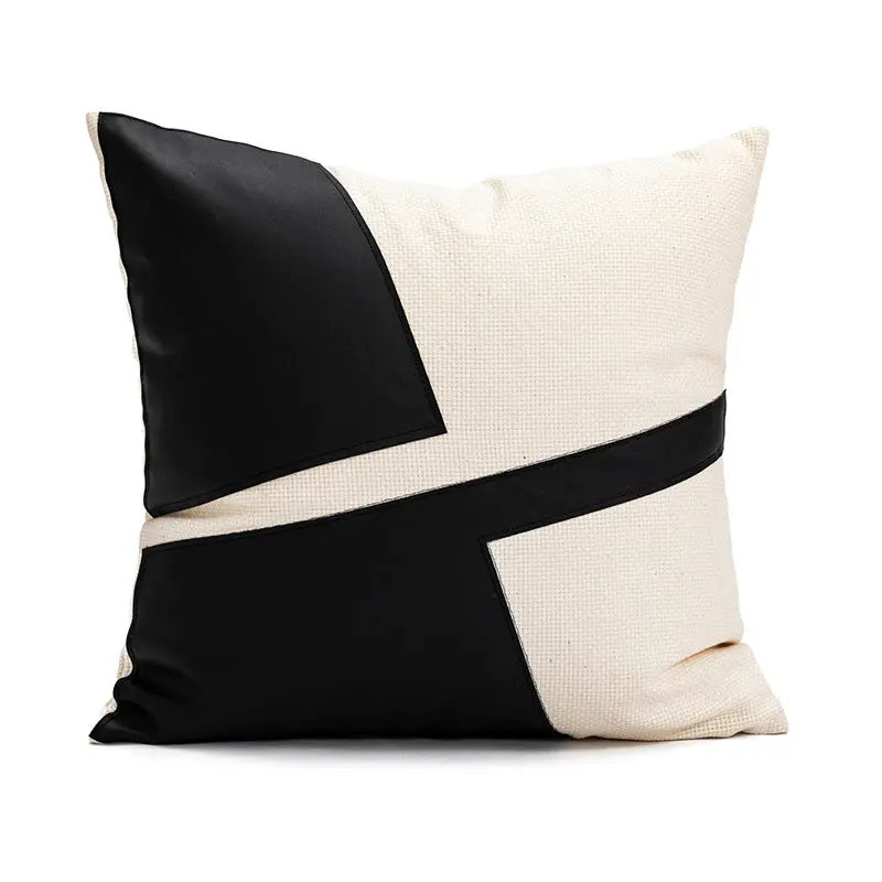 Housse de Coussin Moderne GEPHORA Black And White-45X45cm Pillowcase
