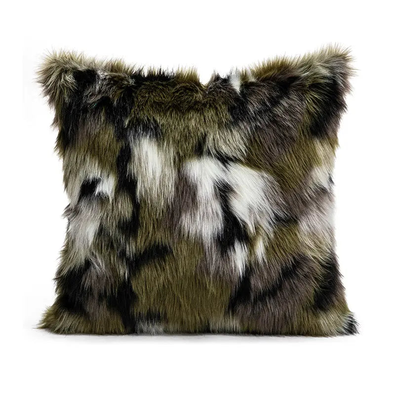 Housse de Coussin Moderne GEPHORA Square Pattern & Green-45X45cm Pillowcase