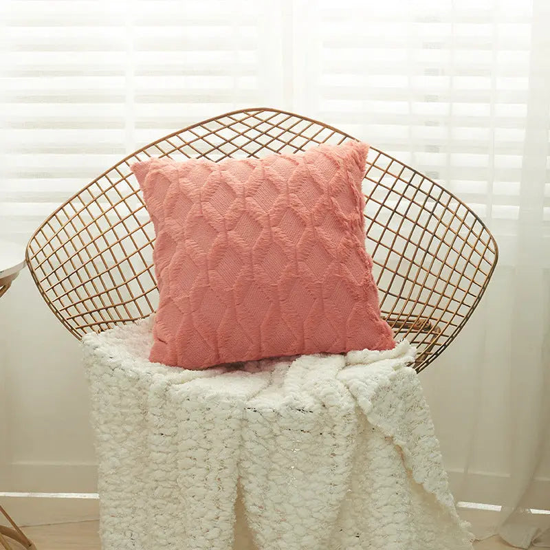 Housse de Coussin Moderne NALIO 30x50cm-Coral red-1PCS