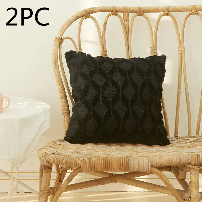 Housse de Coussin Moderne NALIO 30x50cm-Black-2PCS