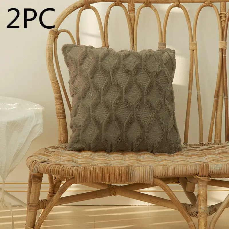 Housse de Coussin Moderne NALIO 30x50cm-Dark gray-2PCS