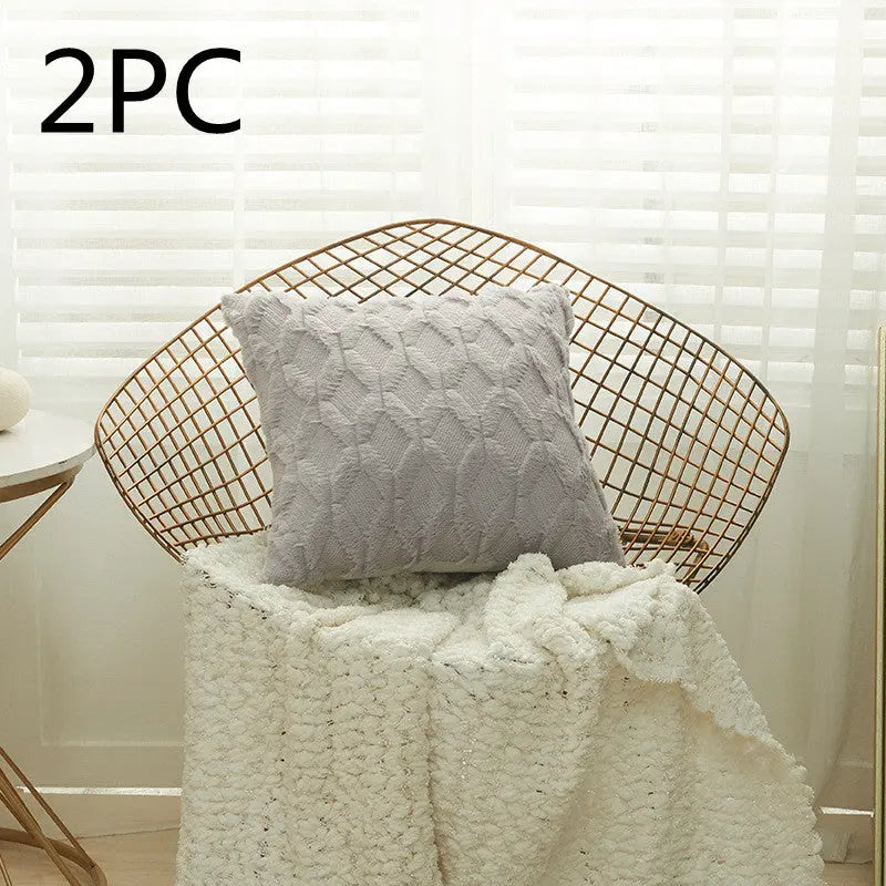 Housse de Coussin Moderne NALIO 30x50cm-Gray-2PCS