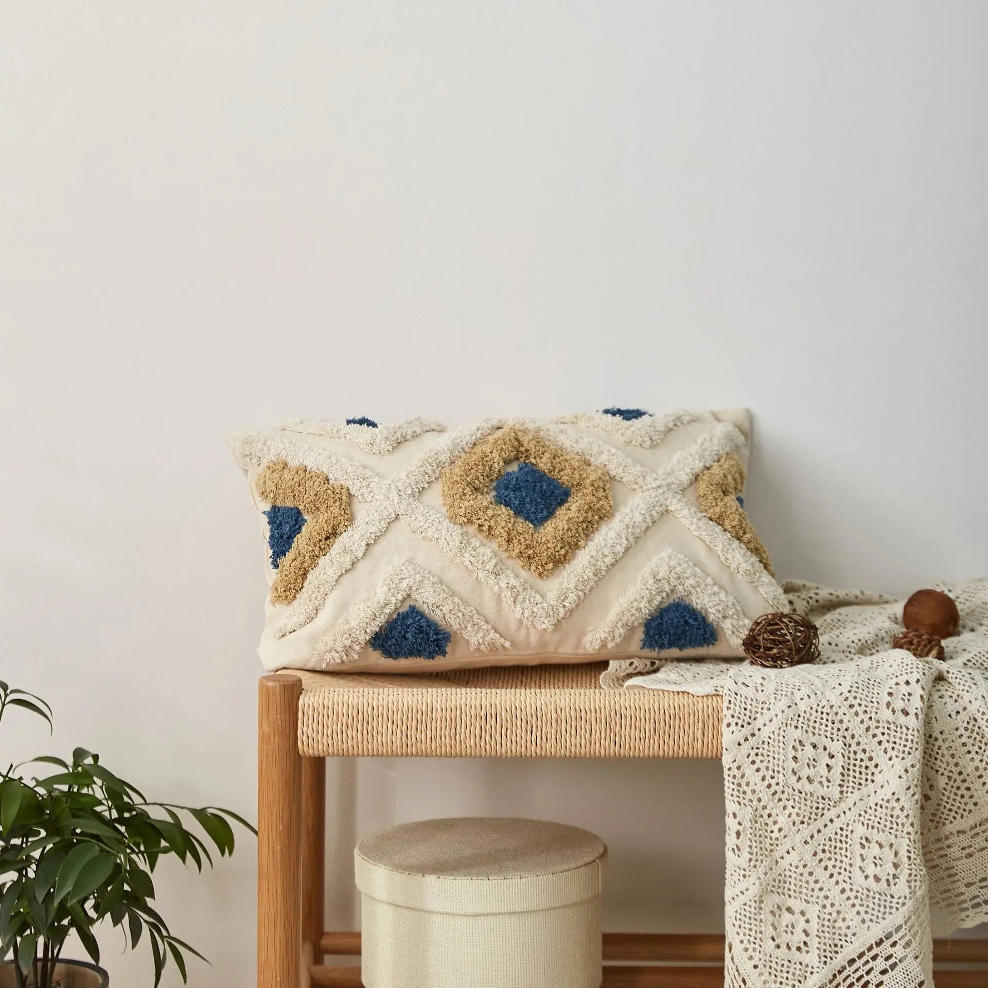 Housse de Coussin Nordic Rayures ARTHON White-Pillowcase