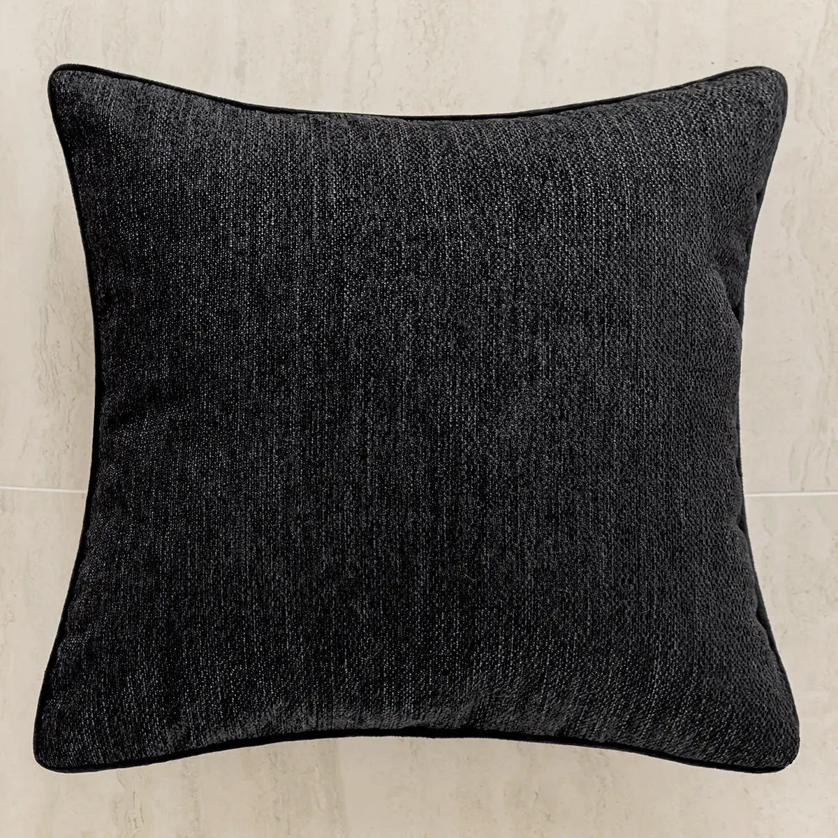 Housse de Coussin Retro Design CALIDA Square Black-Feather velvet Pillow