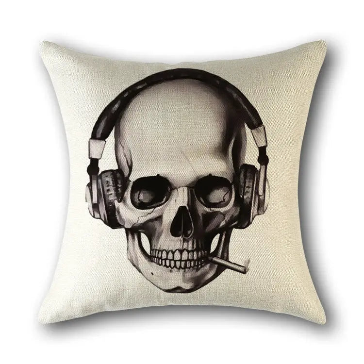 Housse de Coussin Scandinave SKULLFRAB 7 style-45x45cm