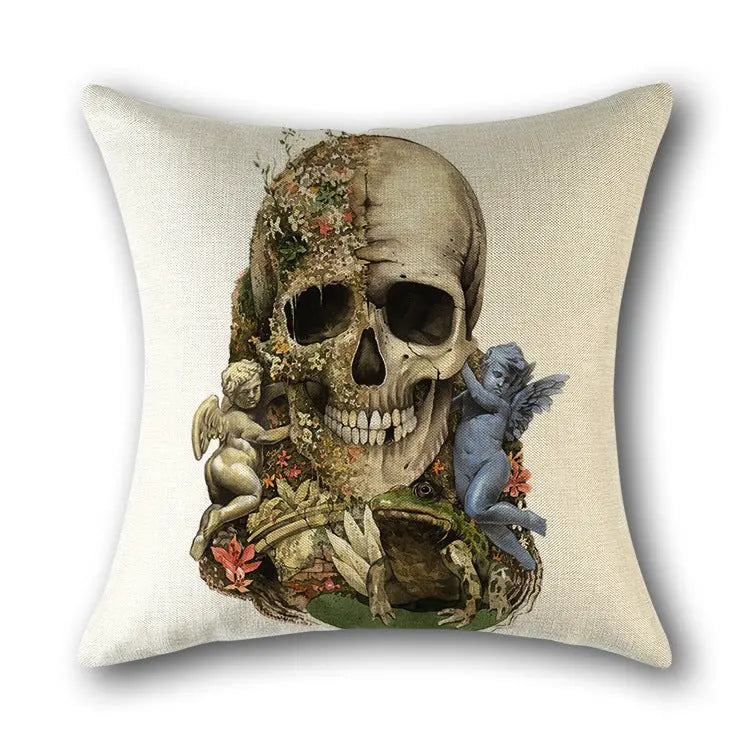 Housse de Coussin Scandinave SKULLFRAB 14 style-45x45cm