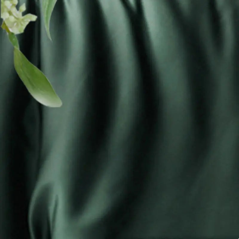 Housse de Coussin Tencel Confort STALIA Dark Green-40 X40CM Without Core