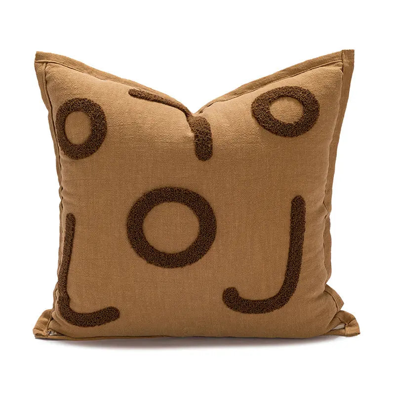 Housse de Coussin Tigre Nordic LIVOR Cookies Coffee-45x45cm