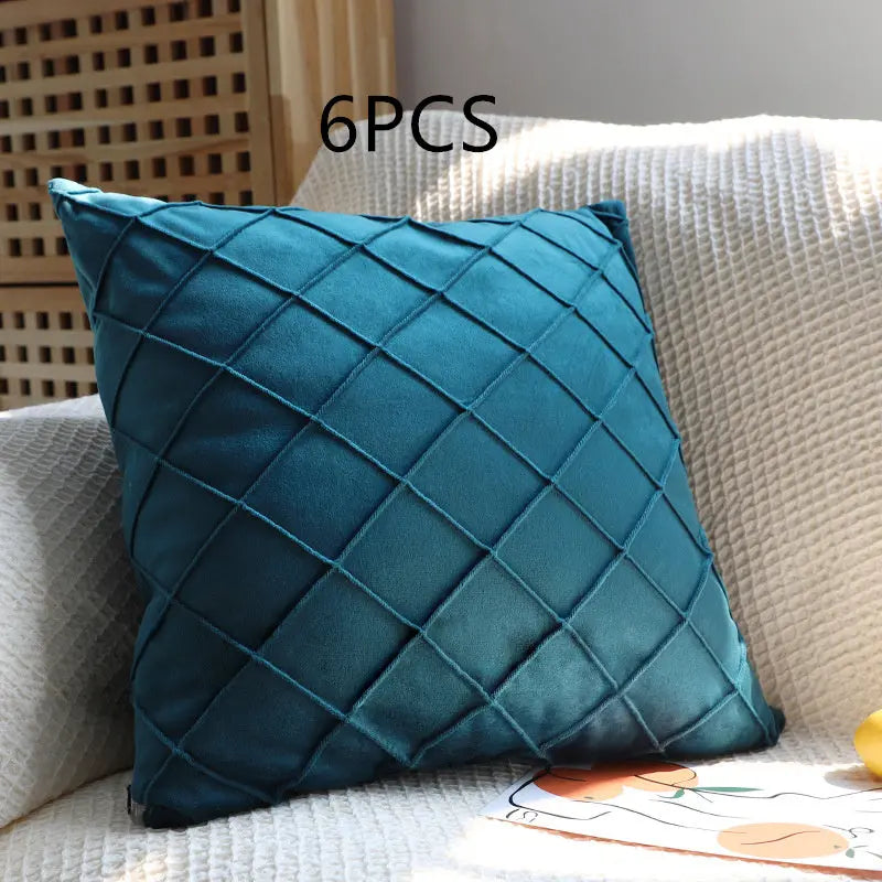 Housse de Coussin Velours ECLARA D14-45x45cm-6pcs