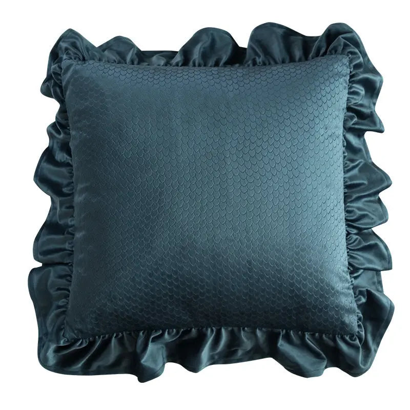 Housse de Coussin Velours JACQUARD A-Pillowcase