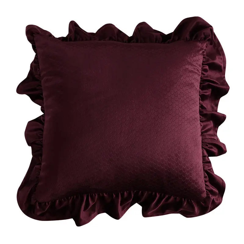 Housse de Coussin Velours JACQUARD D-Pillowcase