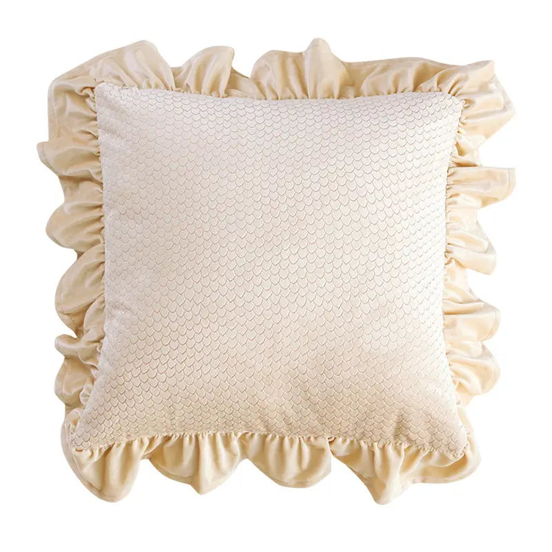 Housse de Coussin Velours JACQUARD H-Pillowcase