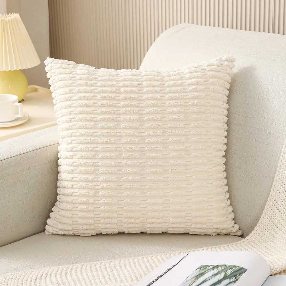 Housse de Coussin Velours LISCO Beige-45cmx45cm Pillowcase