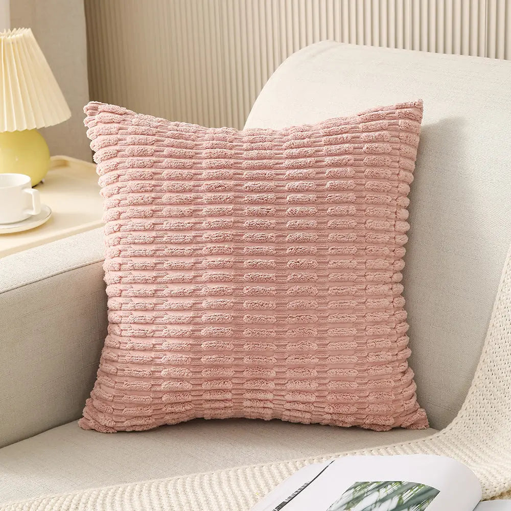 Housse de Coussin Velours LISCO Pink-45cmx45cm Pillowcase
