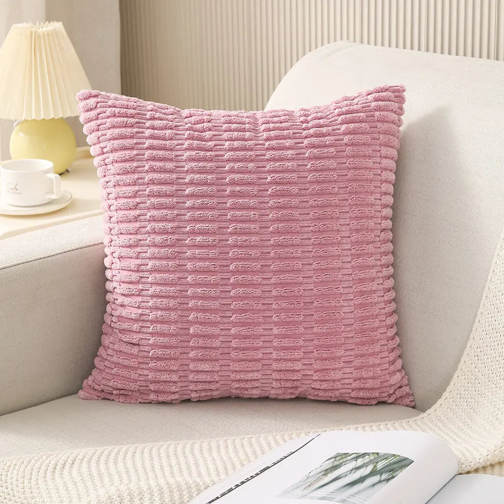 Housse de Coussin Velours LISCO Dark Pink-45cmx45cm Pillowcase