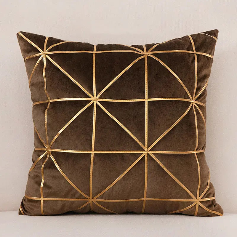 Housse de Coussin Velours Lux GOJA Coffee