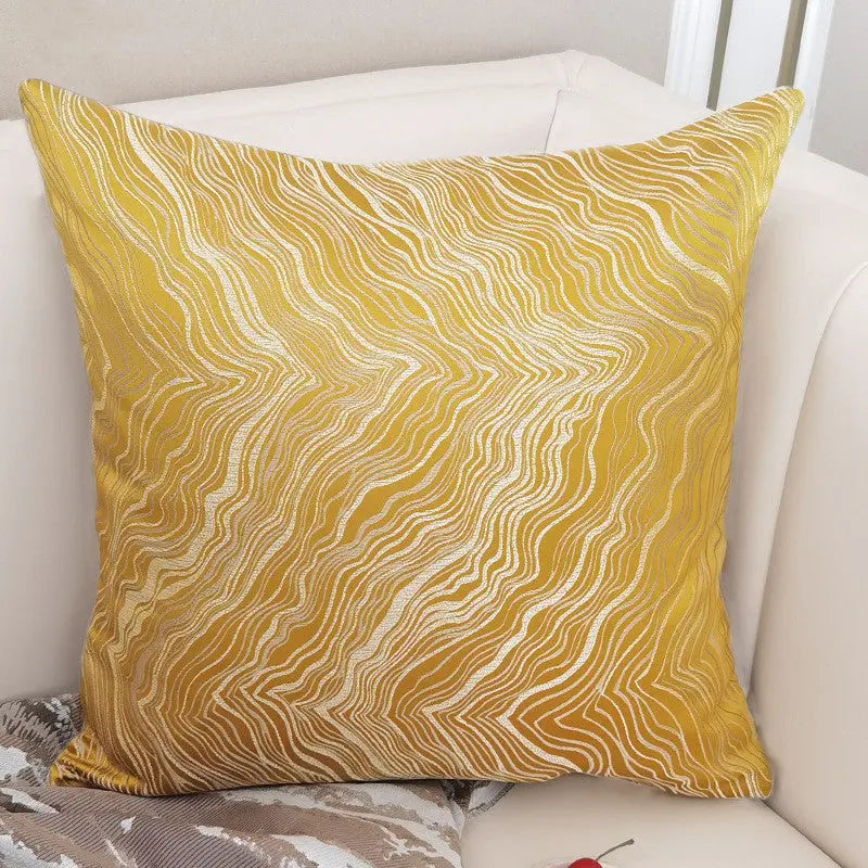 Housse de Coussin Velours Nordic BLUVEL Golden-4545cm without core