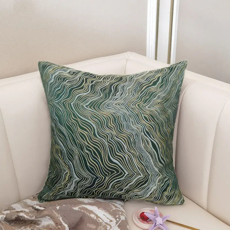Housse de Coussin Velours Nordic BLUVEL Dark green-3045cm without core