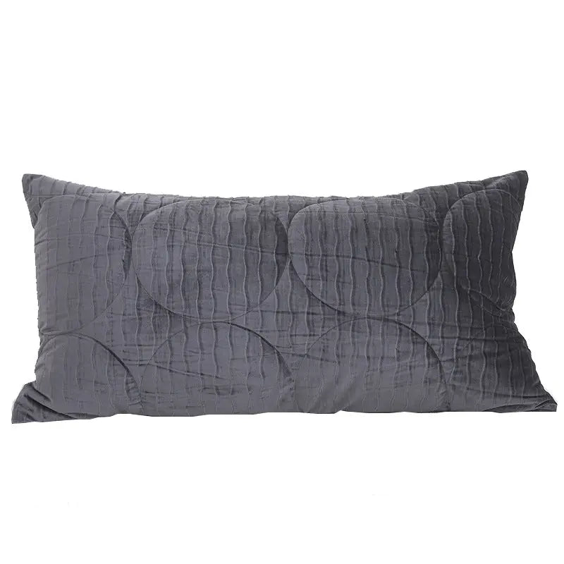 Housse de Coussin Velours Nordic CILECTED Grey-50x90cm