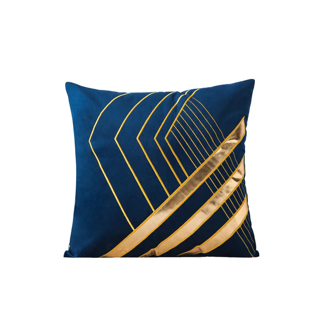 Housse de Coussin Velours SOLINA Navy Blue-45x45cm