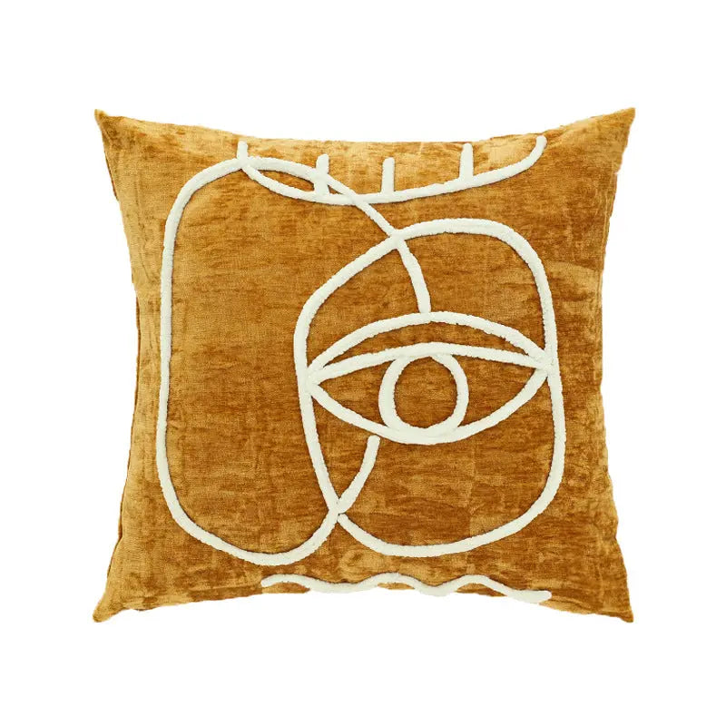 Housse de Coussin Velours SOVARY Devils Eye-45x45cm