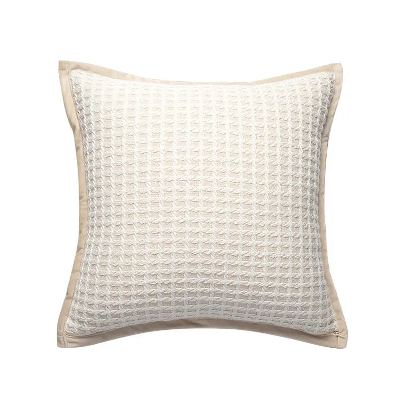 Housse de Coussin Velours SOVARY Small fragrant white-45x45cm