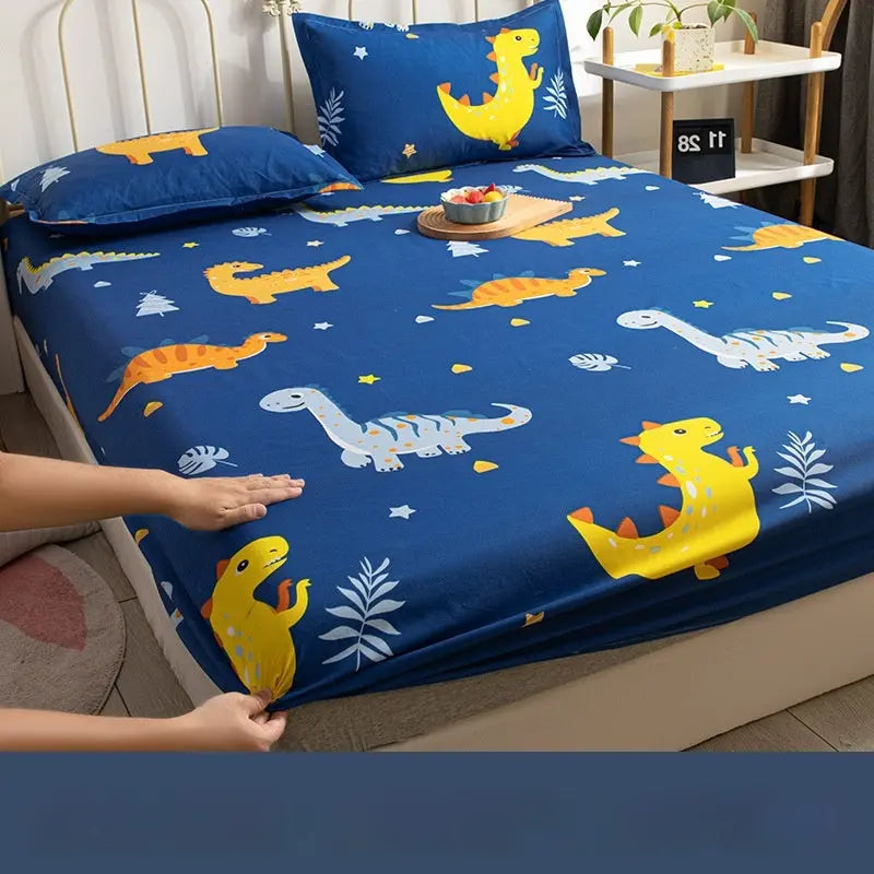 Housse de Matelas Anti-Poussière POLISEN Dinosaur Valley-120x200cm
