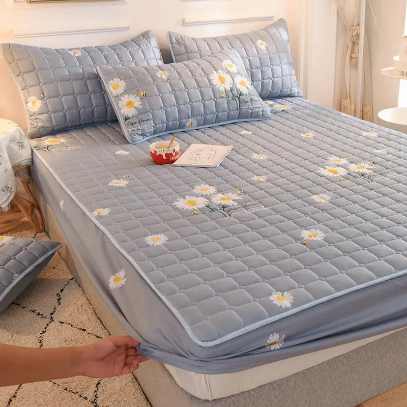 Housse de Matelas Imperméable Coton QUILIA 12style-120x200cm