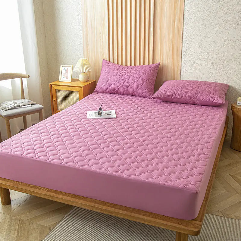 Housse de Matelas Imperméable QUILIA Red Bean Paste-200x220 Add 30cm