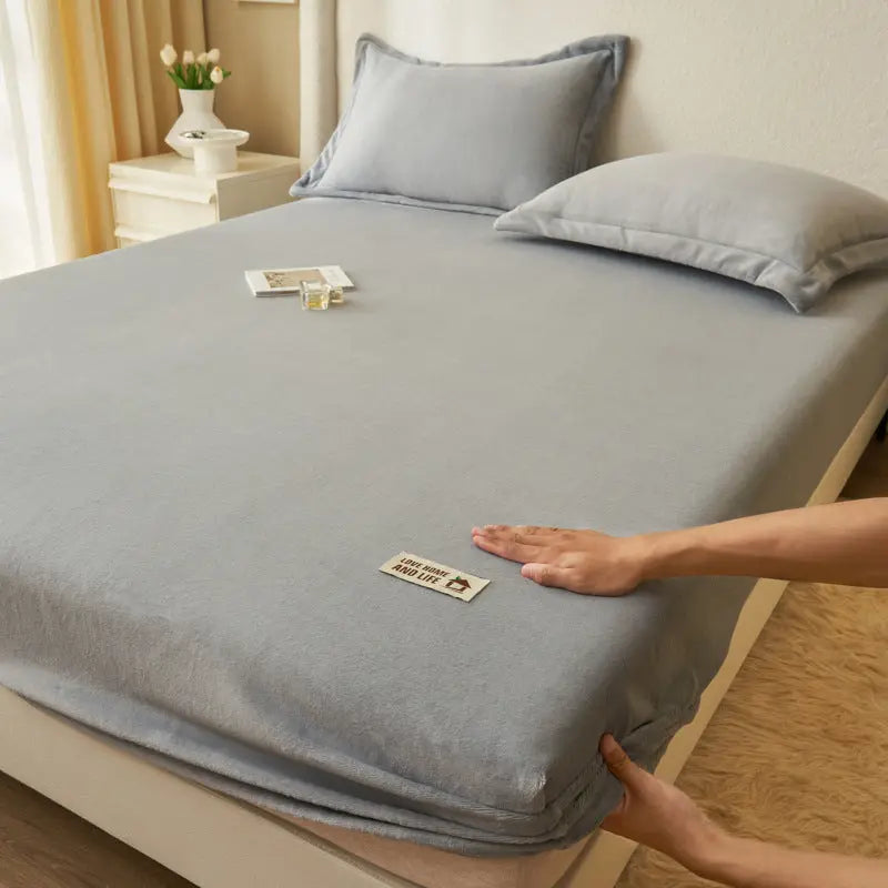 Housse de Matelas Moderne MilkFLUX Milk Fiber Gray-180x200cm Three piece set