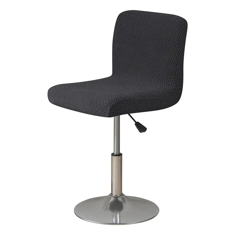 Housse de Tabouret Extensible **JACQUO** Black-Short Back