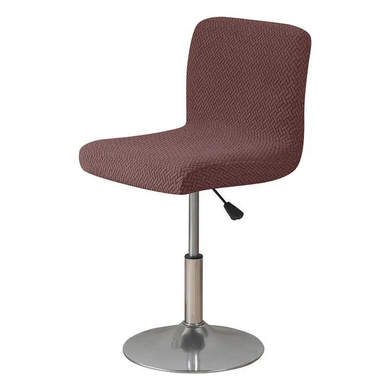 Housse de Tabouret Extensible **JACQUO** Deep Coffee-Short Back
