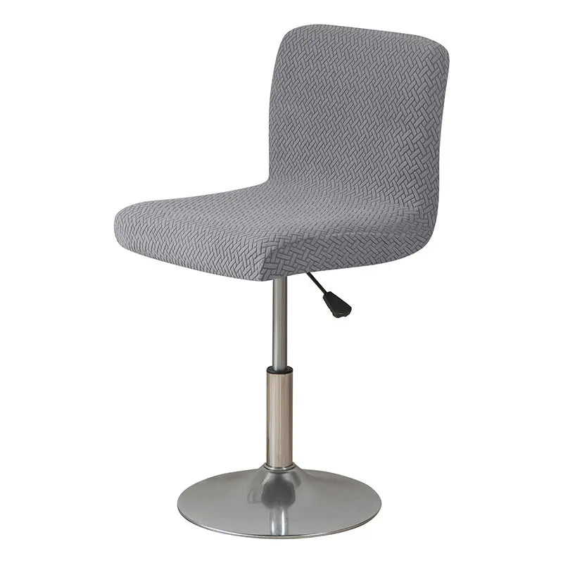 Housse de Tabouret Extensible **JACQUO** Dark Gray-Short Back