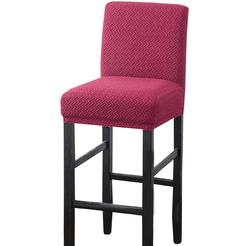 Housse de Tabouret Extensible TWINEL Wine Red-39x35CM
