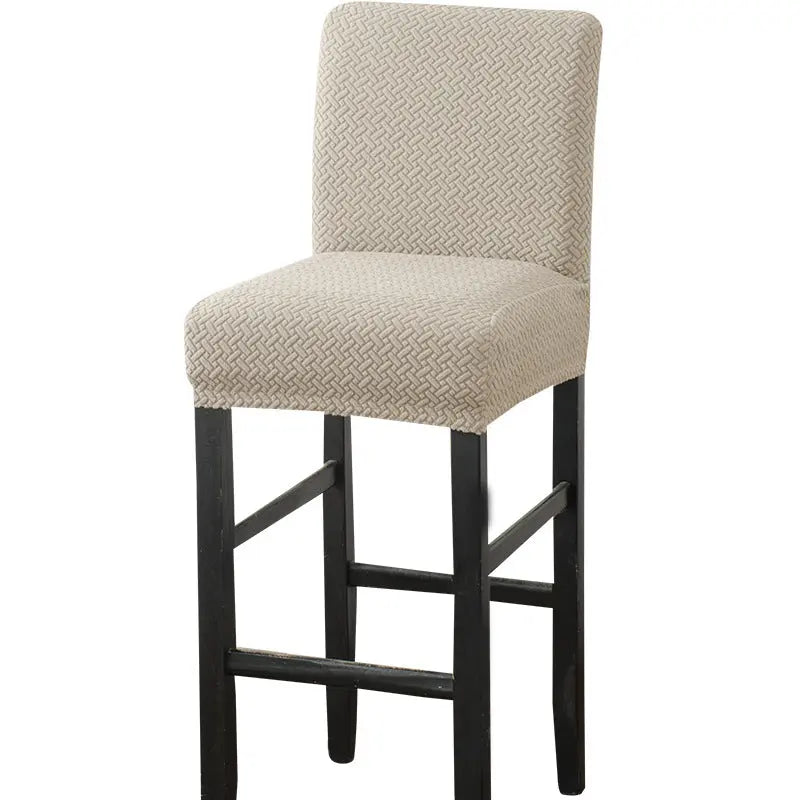 Housse de Tabouret Extensible TWINEL Khaki-39x35CM