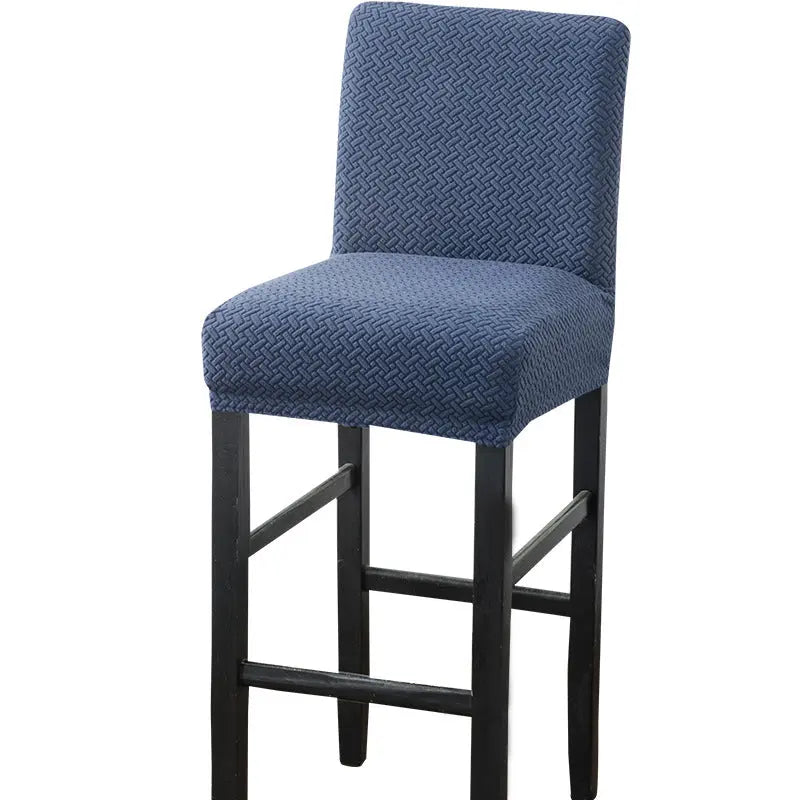 Housse de Tabouret Extensible TWINEL Navy Blue-39x35CM