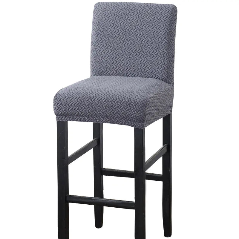 Housse de Tabouret Extensible TWINEL Dark Grey-39x35CM