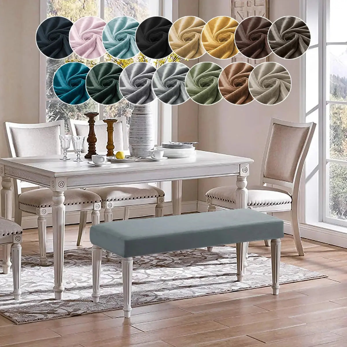 Housse Banquette Fourrure Moderne SILVEN